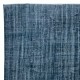 Blue Handmade Turkish Area Rug for Living Room, Entrance, Bedroom, Dining Room & Kids Room