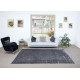 Gray Handmade Area Rug for Modern Shabby Chic Decor, Low Pile Carpet from Isparta, Turkey