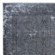 Gray Handmade Area Rug for Modern Shabby Chic Decor, Low Pile Carpet from Turkey