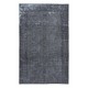 Gray Handmade Area Rug for Modern Shabby Chic Decor, Low Pile Carpet from Isparta, Turkey