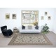 Vintage Handmade Floral Pattern Turkish Rug for Country Homes, Rustic and Traditional Interiors