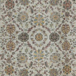 Vintage Handmade Floral Pattern Turkish Rug for Country Homes, Rustic and Traditional Interiors