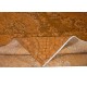 Traditional Orange Hand Knotted Turkish Area Rug for Modern Interiors