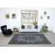 Aubusson Inspired Gray Area Rug for Modern Interiors, Handmade in Turkey