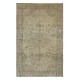 Vintage Handmade Turkish Kayseri Area Rug, Decorative Medallion Design Carpet, 100% Wool