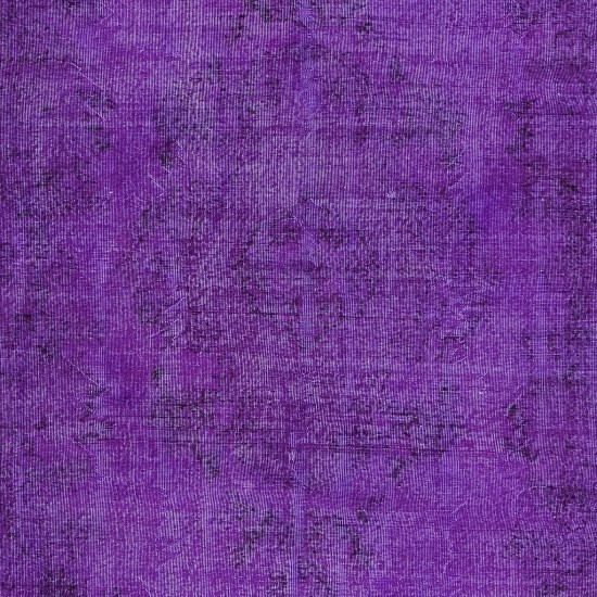Handmade Turkish Floor Rug, Modern Violet Purple Carpet, Bohemian Home Decor