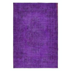Handmade Turkish Floor Rug, Modern Violet Purple Carpet, Bohemian Home Decor