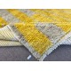 Handmade "Tulu" Rug in Yellow & Gray, 100% Wool, Custom Options Avl.