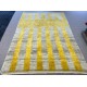 Handmade "Tulu" Rug in Yellow & Gray, 100% Wool, Custom Options Avl.