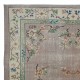 Vintage Chinese Art Deco Handmade Wool Area Rug for Country Home and Rustic Decor