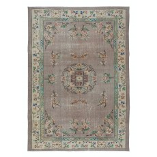 Vintage Chinese Art Deco Handmade Wool Area Rug for Country Home and Rustic Decor