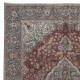 Traditional Ottoman Rug, Circa 1950, Handmade Turkish Carpet, Vintage Medallion Design Floor Covering