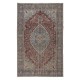 Traditional Ottoman Rug, Circa 1950, Handmade Turkish Carpet, Vintage Medallion Design Floor Covering