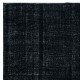 Contemporary Large Area Rug in Black for Living Room, Bedroom & Dining Room, Hand-Knotted in Turkey