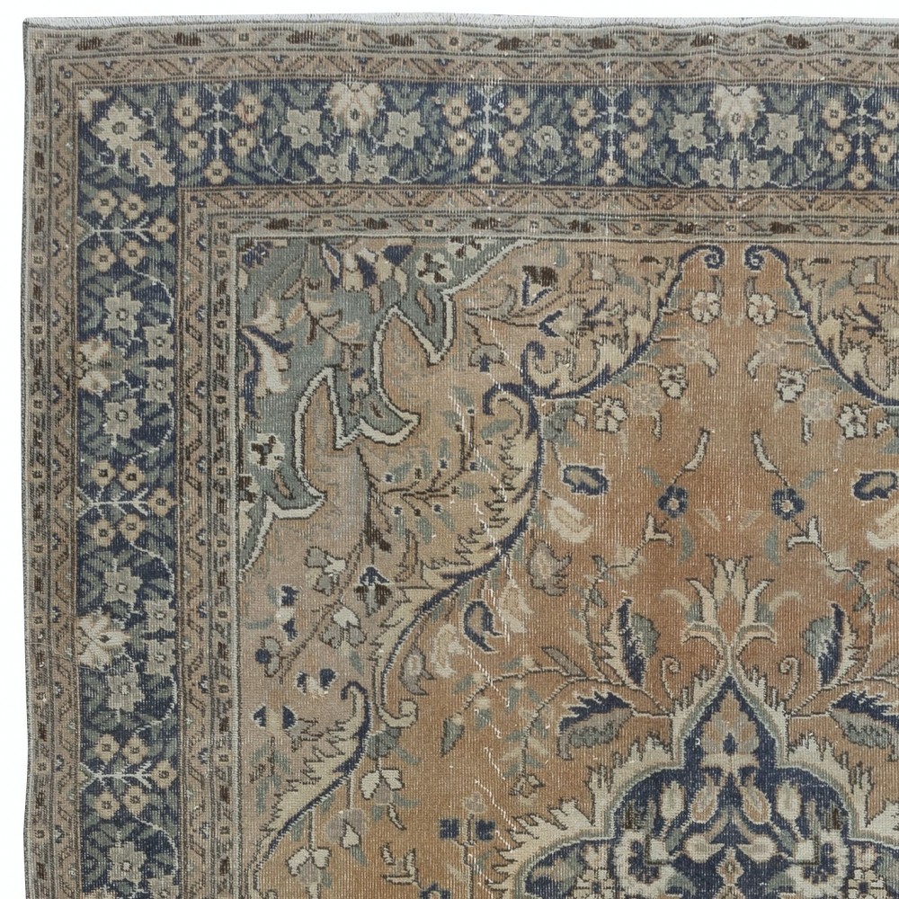 One of a Kind Vintage Tribal Rug, Handmade Turkish Carpet, Ca 1960