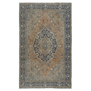 One of a Kind Vintage Tribal Rug, Handmade Turkish Carpet, Ca 1960