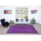 Handmade Turkish Purple Area Rug, Contemporary Carpet, Modern Floor Covering