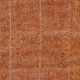 Orange Handmade Area Rug, Modern Central Anatolian Wool Carpet