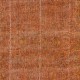 Orange Handmade Area Rug, Modern Turkish Wool Carpet