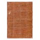Orange Handmade Area Rug, Modern Turkish Wool Carpet