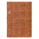 Orange Handmade Area Rug, Modern Central Anatolian Wool Carpet