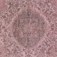 One-of-a-Kind Handmade Turkish Area Rug in Soft Pink, Modern Wool and Cotton Carpet