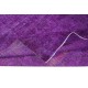 One of a kind Hand Made Modern Large Rug in Purple. Turkish Bohem Carpet for Living Room