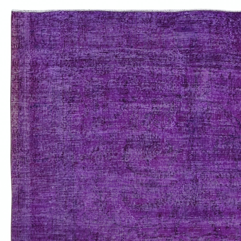 Hand Made Modern Large Turkish Bohem Rug in Purple for Living Room