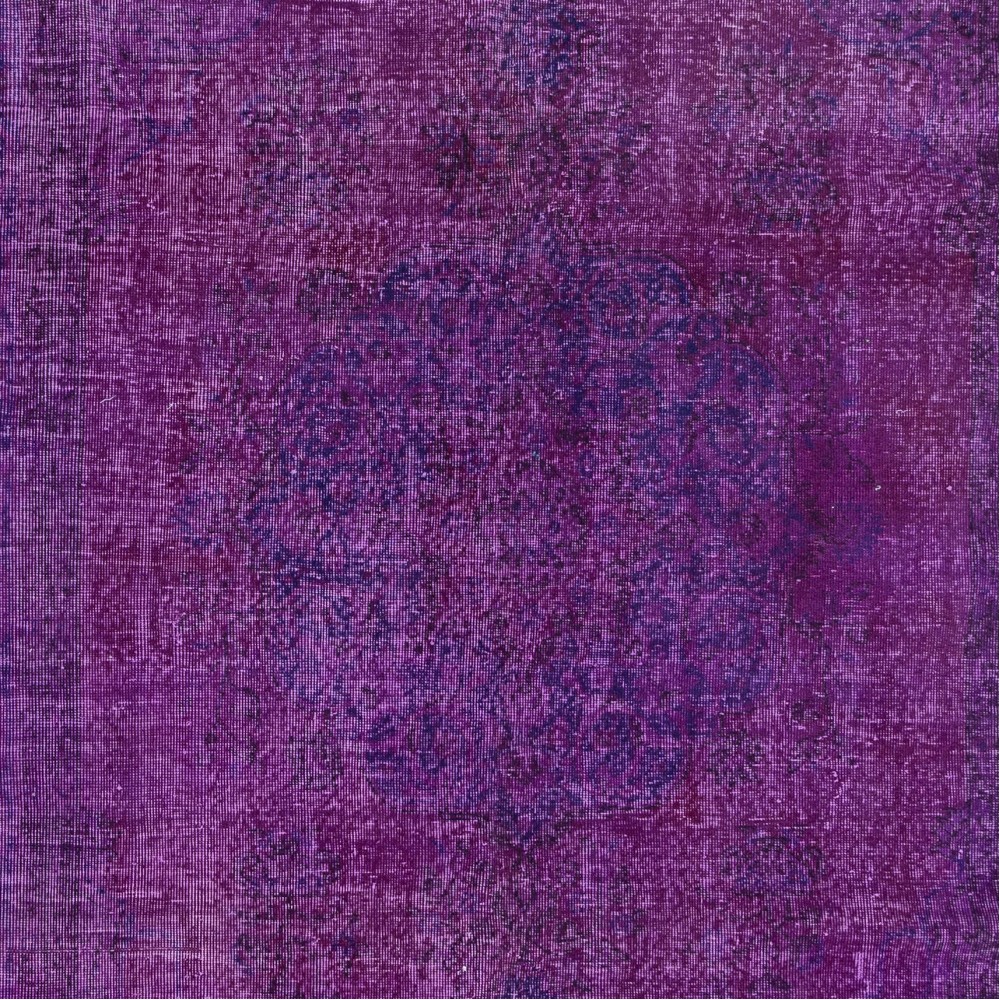 Handmade Turkish Area Rug in Purple & Violet Colors, Ideal for Contemporary Interiors