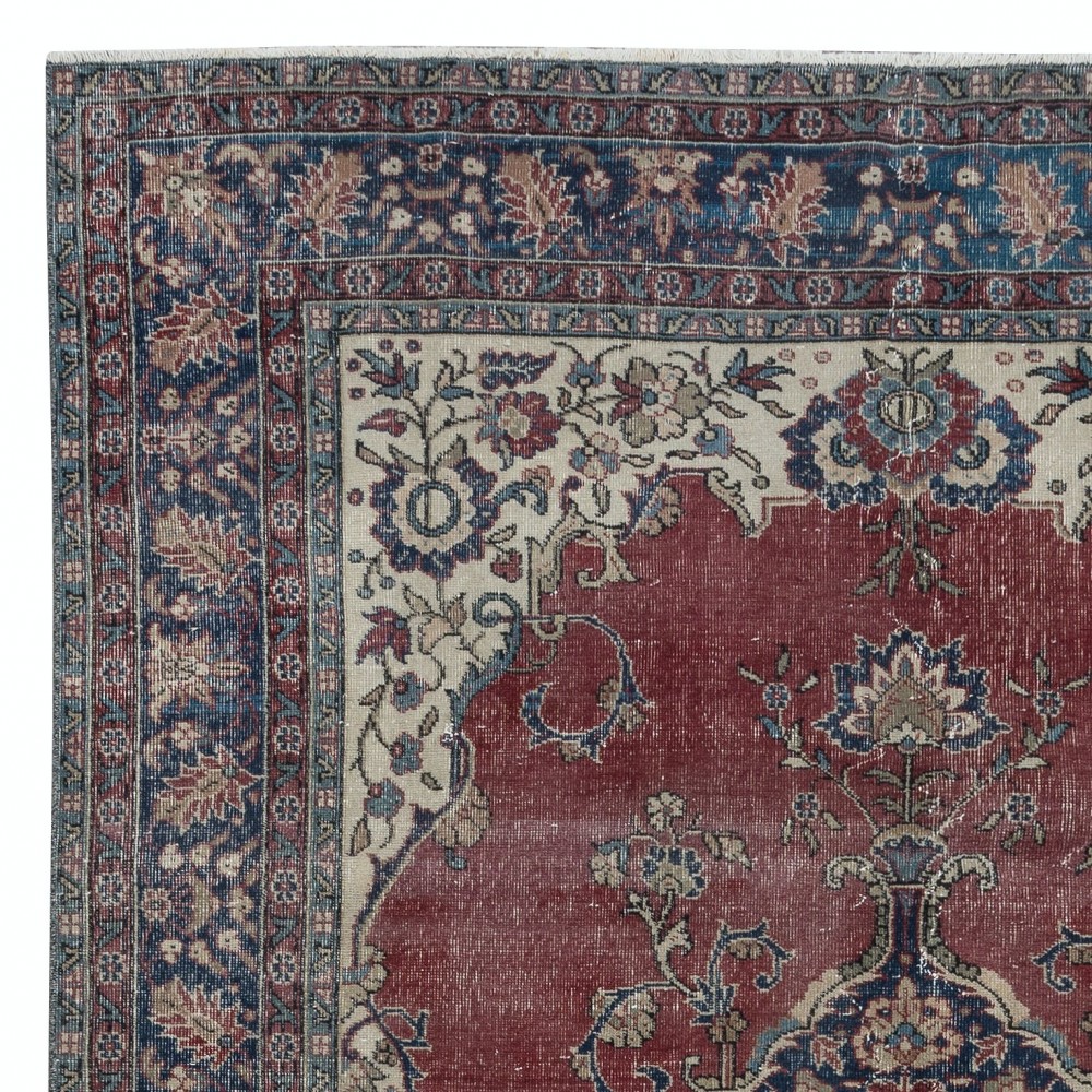 Vintage Handmade Oriental Rug for Country Homes, Tribal, Traditional Interiors