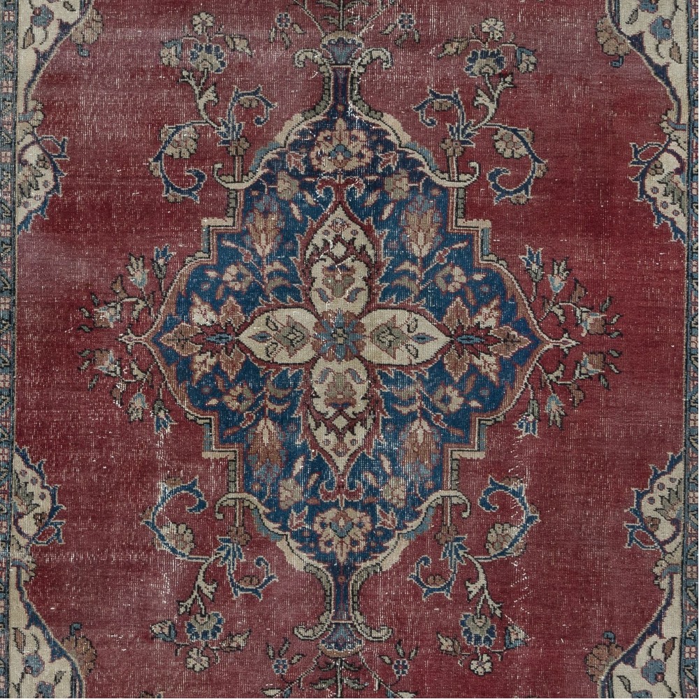 Vintage Handmade Oriental Rug for Country Homes, Tribal, Traditional Interiors