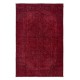 Unique Handmade Burgundy Red Rug for Living Room, Modern Turkish Carpet for Dining Room