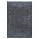 Decorative Handmade Turkish European Design Rug in Gray and Brown Tones