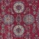 Unique Vintage Handmade Turkish Wool Area Rug in Red