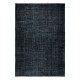 Modern Black Area Rug, Handwoven and Handknotted in Isparta, Turkey