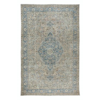 One of a Kind Anatolian Rug, Ca 1950, Handmade Wool Carpet in Muted Colors