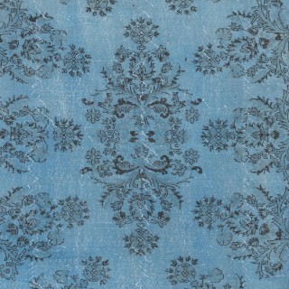 Light Blue Modern Area Rug, Large Overdyed Carpet, Handmade Turkish Living Room Carpet, Woolen Floor Covering Light Blue Modern Area Rug, Large Overdyed Carpet, Handmade Turkish Living Room Carpet, Woolen Floor Covering