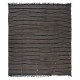 Unique Hand-Woven Striped Kilim, Vintage Flat-Weave Anatolian Rug