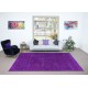 Plain Purple Unique Handknotted Large Rug. Modern Turkish Carpet. Bohemian Rug for Living Room