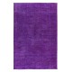 Plain Purple Unique Handknotted Large Rug. Modern Turkish Carpet. Bohemian Rug for Living Room