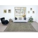 Moss Green Handmade Turkish Area Rug for Modern Home & Office Decor