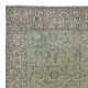 Moss Green Handmade Turkish Area Rug for Modern Home & Office Decor