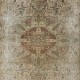 One of a Kind Vintage Area Rug, Hand Knotted Anatolian Carpet with Medallion Design