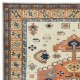 Vintage Turkish Rug, Handmade Carpet with Medallion, 100% Wool