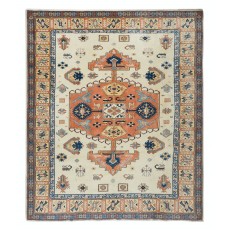 Vintage Turkish Rug, Handmade Carpet with Medallion, 100% Wool