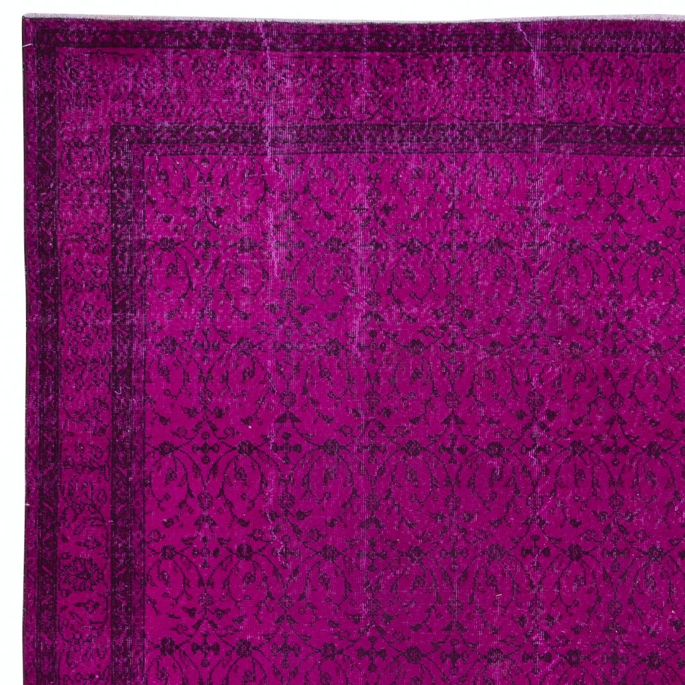 Decorative Pink Large Rug for Modern Interiors, Handmade in Turkey