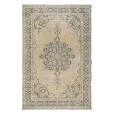 Vintage Anatolian Oushak Rug, Rustic Country House Style, Handmade Carpet