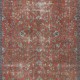 Hand Knotted Vintage Wool Area Rug, Handmade Turkish Floral Large Carpet