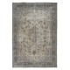 Mid-Century Handmade Anatolian Oushak Large Area Rug in Beige. Rustic & Farmhouse Decor Carpet