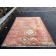 Modern Moroccan Design Rug in Marble Orange, Beige & Brown, 100% Wool, Hand-Knotted Turkey, Custom Options Available